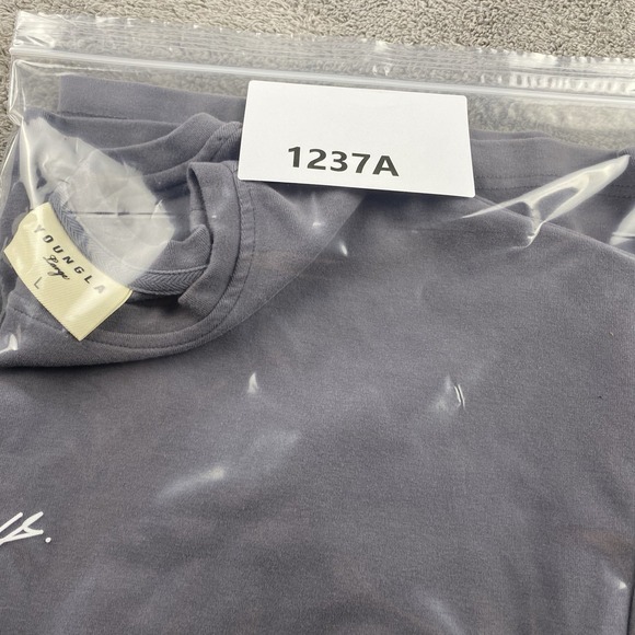 YoungLA T-shirt Mens Large Gray Short Sleeve - Picture 12 of 12